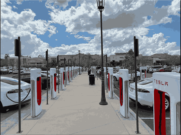 tesla charging station