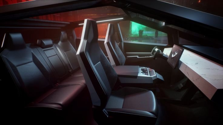 tesla cybertruck interior